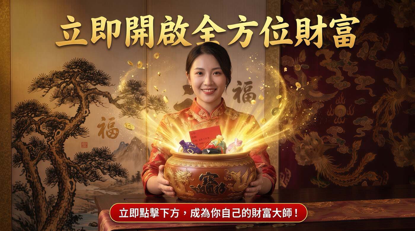 立即開啟全方位財富，成為你自己的財富大師
